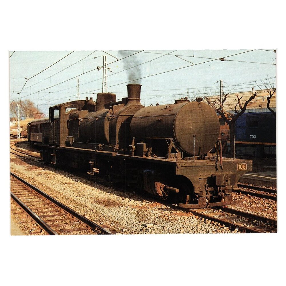 Steam Locomotive Postcard 106 Garratt Built St Leonard Belgium 1926 Train Rail